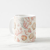 Mug Côtière rustique - Coquillages, Starfish, Reef (16 (Devant gauche)