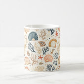 Mug Côtière rustique - Coquillages, Starfish, Reef (24 (Centre)