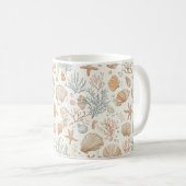 Mug Côtière rustique - Coquillages, Starfish, Reef (32 (Devant droit)