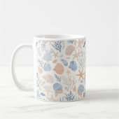 Mug Côtière rustique - Coquillages, Starfish, Reef (34 (Gauche)