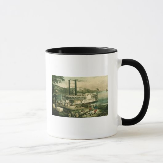 Mug Coton de chargement sur le Mississippi, 1870 (Droite)