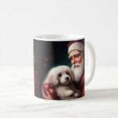 Mug Coton de Tuléar avec le Père Noël Noël (Devant droit)