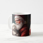 Mug Coton de Tuléar avec le Père Noël Noël (Devant gauche)
