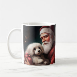 Mug Coton de Tuléar avec le Père Noël Noël