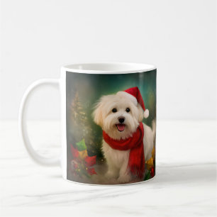 Mug Coton De Tulear Chien dans la neige Noël