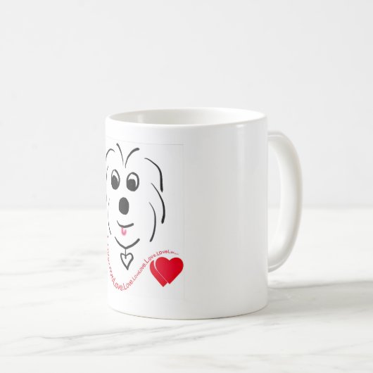 Mug Coton de Tulear Love (Devant droit)