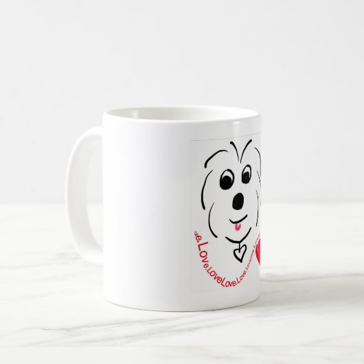 Mug Coton de Tulear Love (Devant gauche)