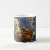 Mug Coton De Tulear Noël Festive Voyage (Centre)