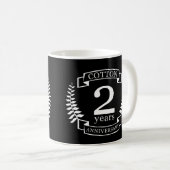 Mug Coton mariage anniversaire 2 ans mariés (Devant droit)