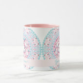 Mug Coton Personnalisé Candy Kawaii Bunny Dot Mandala (Centre)