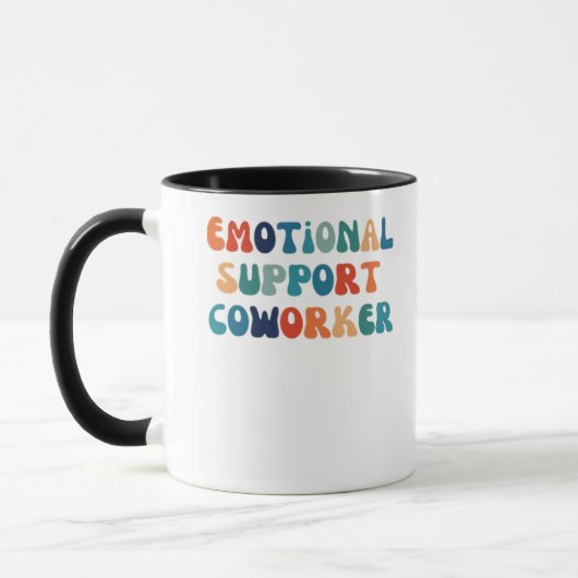Mug Cotravailleur d'aide émotionnelle - Bestie de trav (Gauche)