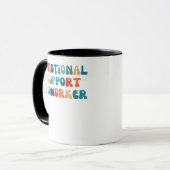 Mug Cotravailleur d'aide émotionnelle - Bestie de trav (Devant gauche)
