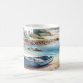 Mug Cottage Coastal Barque de Plage en Fleur (Centre)