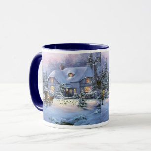 Mug Cottage de Noël d'hiver