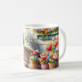 Mug Cottage Garden Geese Spring Illustration (Devant droit)