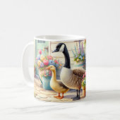 Mug Cottage Garden Geese Spring Illustration (Devant gauche)