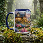 Mug Cottage Garden Stream at Sunset