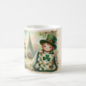 Mug Cottage Leprechaun Patchwork Quilt Scene (Centre)