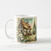 Mug Cottage Leprechaun Patchwork Quilt Scene (Gauche)