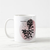 Mug Cottage Rose magique sur rose (Gauche)