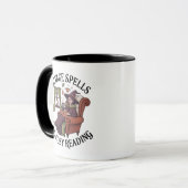 Mug Cottage Spells et lecture confortable (Devant gauche)