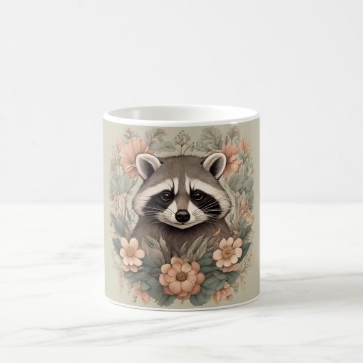 Mug Cottagecore Cute Raccoon (Centre)