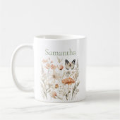 Mug Cottagecore Fleur Sauvage Personnalisée (Gauche)