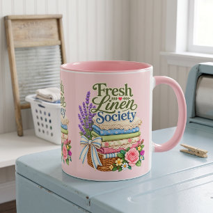 Mug Cottagecore Lessive Lavande Floral Linge de Maison