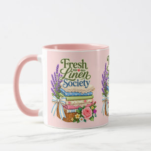 Mug Cottagecore Lessive Lavande Floral Linge de Maison