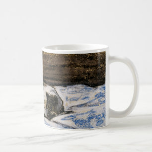 Mug Couchage de chat sur un lit
