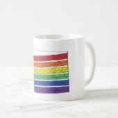 Mug Couche arc-en-ciel Coupe de gâteau (Devant droit)