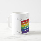 Mug Couche arc-en-ciel Coupe de gâteau (Devant gauche)