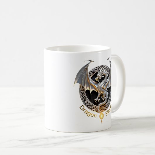 Mug Couche de dragon (Devant droit)