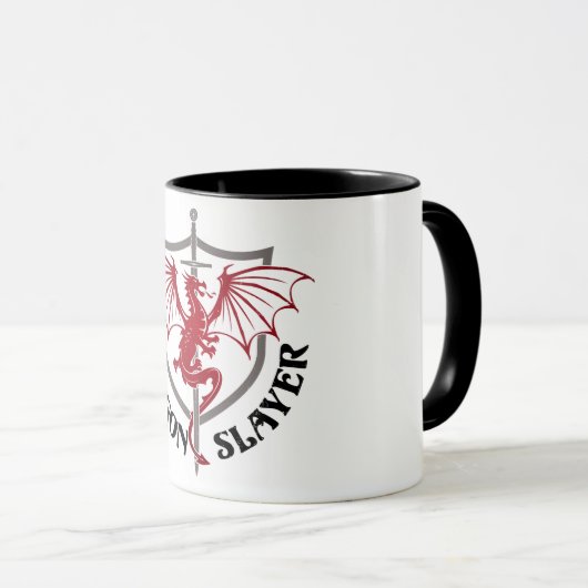 Mug Couche de dragon (Devant droit)