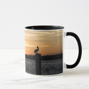 Mug Couché de soleil de Floride avec Pélican