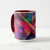 Mug Couche d'images rustiques irrégulières (Devant gauche)