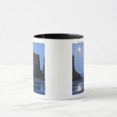 Mug Coucher de lune, plage de Bandon, Oregon. (Centre)