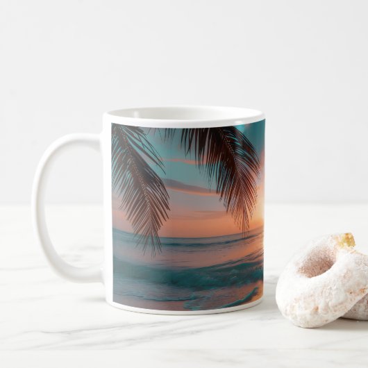 Mug coucher de soleil (Avec donut)