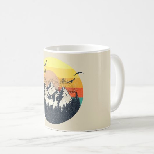 Mug Coucher de soleil (Devant droit)