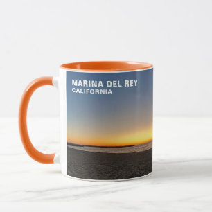 Mug Coucher de soleil à l'heure dorée - Marina Del Rey