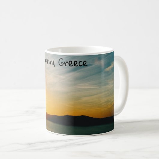Mug coucher de soleil à Santorin, Grèce (Devant droit)