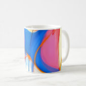 Mug Coucher de soleil abstrait bonbon (Devant droit)