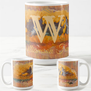 Mug Coucher de soleil Abstrait pour la famille 0612