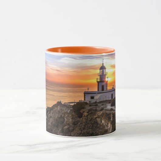 Mug Coucher de soleil au phare (Centre)