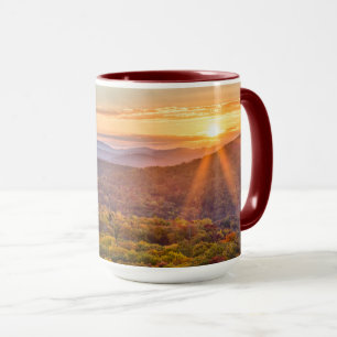 Mug Coucher de soleil automnal depuis Beacon Heights