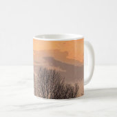 Mug Coucher de soleil avec arbres nus (Devant droit)