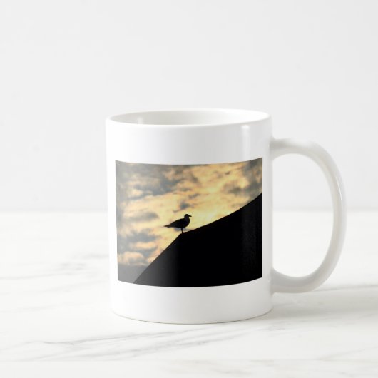 Mug Coucher de soleil avec mouette (Droite)