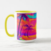 Mug Coucher de soleil bleu et orange (Gauche)