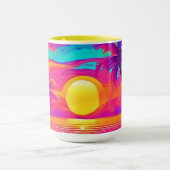 Mug Coucher de soleil bleu et orange (Centre)