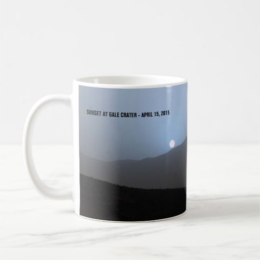 Mug Coucher de soleil bleu martien (Gauche)